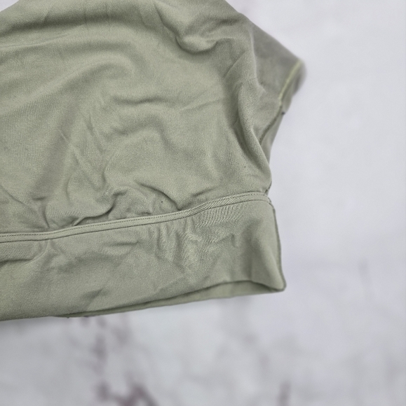 Aerie Bra XXL Women Green Square Neck Tank Bralette Sports Soft V Back - Picture 4 of 8